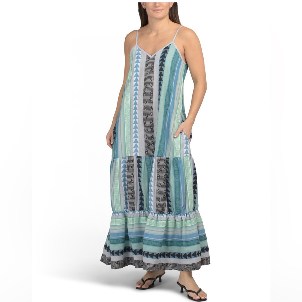 ELAN
Embroidered Boho Maxi Dress, Small